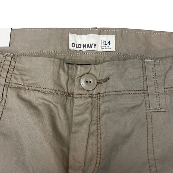 Old Navy Capri Pants Women's Size 14 Tan Wide Leg Low Rise Flat Front Outdoor - Picture 5 of 16